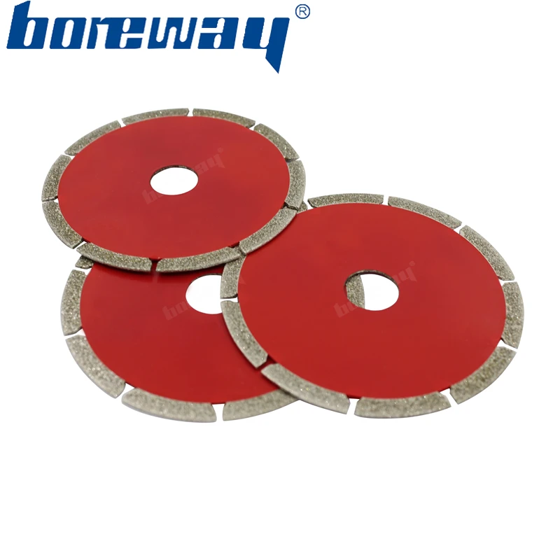 Boreway 110mm Marble Electroplated Diamond Saw Blade Wet Use For Angle
