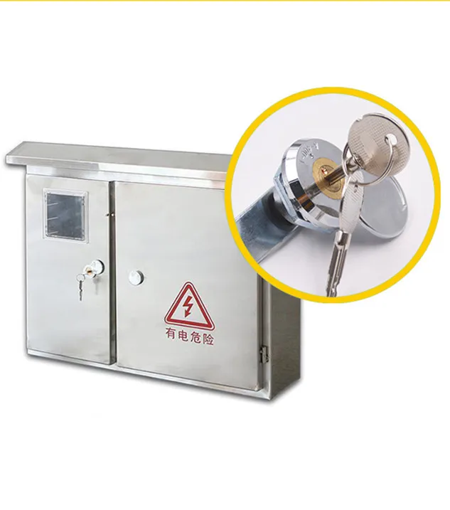 

5PCS Zinc Alloy Multifunction Electric Cabinet Lock 2 keys Trash Bin Elevator Scalator with Waterproof cover