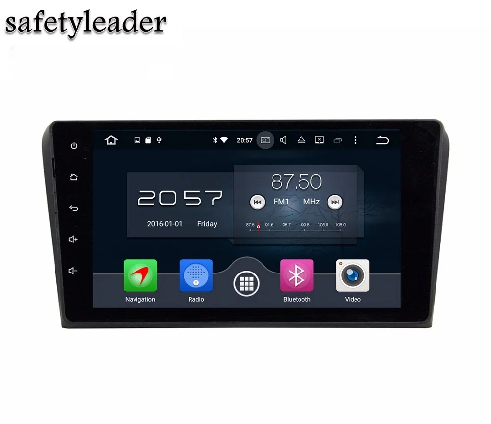 1024*600 Octa Core 2 din 9 "Android 6,0 автомобилей Радио PC DVD gps для Mazda 3 2004 -2009 с 4 ГБ Оперативная память Bluetooth 4 г WI-FI 32 ГБ Встроенная память