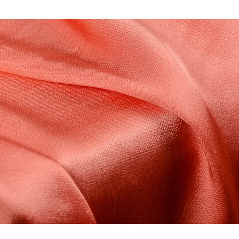 Cf509 1m Light Orange 100 Cotton Satin Fabric For Ultra Luxury Lustrous Cotton Silk Touch