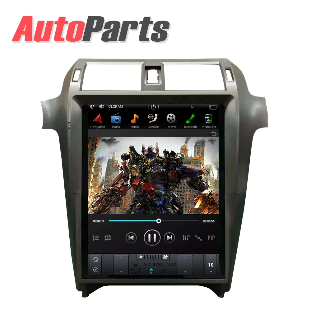 Top Android Tesla style Car DVD Player GPS Navigation For Lexus GX400 GX460 2016 2017 2018 head unit multimedia radio tape recorder 5