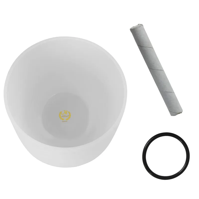 Mrosaa 20*16cm 8 inch B tone Crystal Music Bowl Buddha Sound Bowl Hand Hammered Relax Soothing Relax Soothing Singing Bowl 18