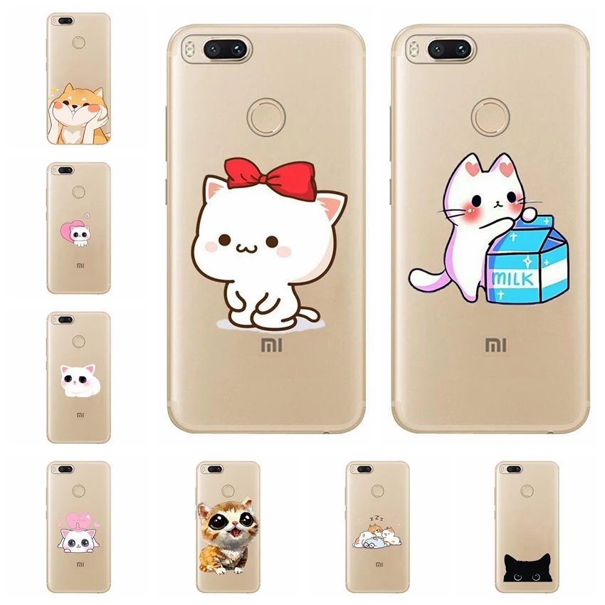 Cat Staring Eyes Soft TPU Phone Case For Xiaomi Redmi 4X Note 3 Mi A1 4 Pro 4A 5 6 6pro Clear Silicone Cover A606 |