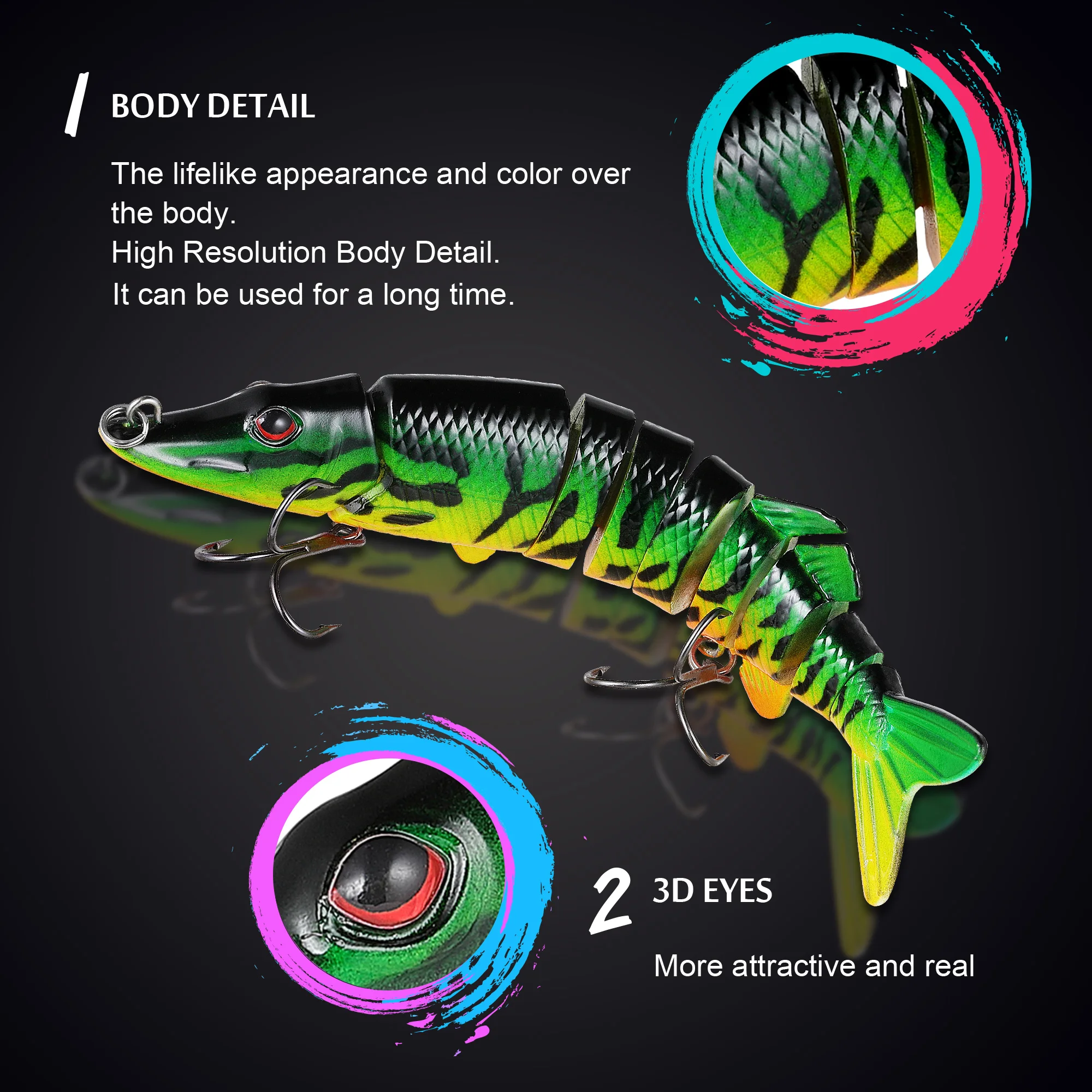 بايك الصيد إغراء 9 سنتيمتر ~ 30 سنتيمتر متعددة صوتها الطعم السحر باس Swimbait الصلب بيت الصيد معالجة Wobblers Crankbait pesca بايك الصيد إغراء 9 سنتيمتر ~ 30 سنتيمتر متعددة صوتها الطعم السحر باس Swimbait الصلب بيت الصيد معالجة Wobblers Crankbait pesca