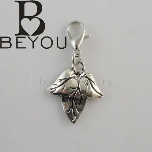 

Antique Silver AKA Leaf Charm for greek jewelry