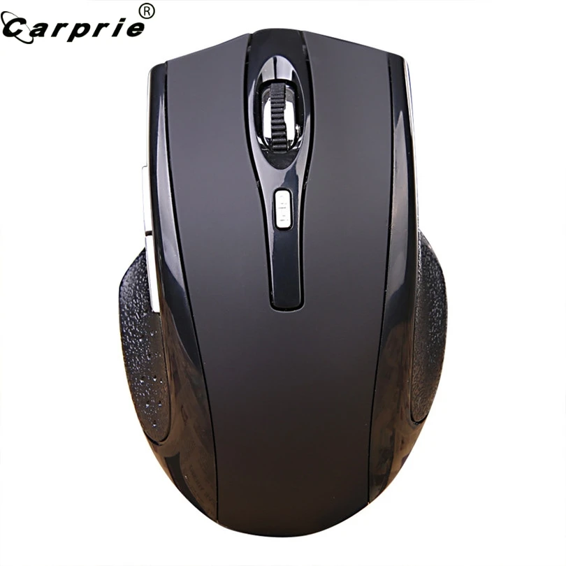 

CARPRIE 1pc Rechargeable Bluetooth Wireless Mouse Gaming Mice Optical 1600DPI Dual Mode Mice with Cable Line Black 90422