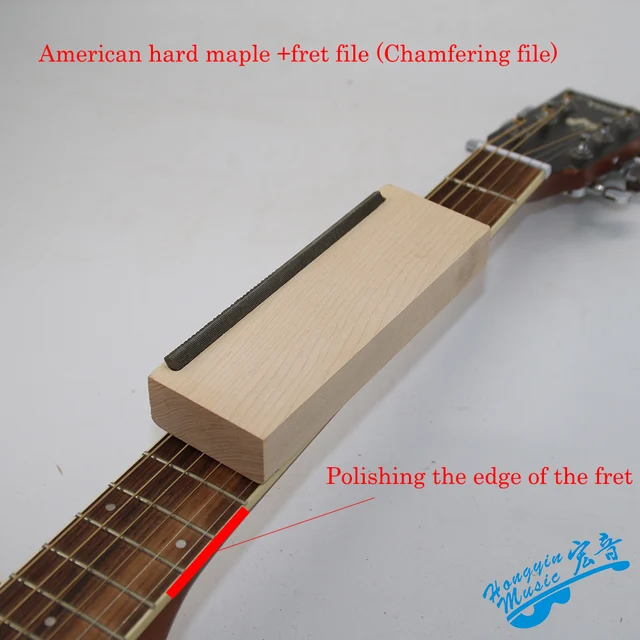 bakelite guitar fret crowning luthier file american hard maple iron