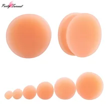 Pf 2 шт. Спецодежда Медицинская силиконовые ухо Вилки туннели плоть Цвет туннель гибкий пирсинг уха Расширители Вилки 3-30 мм круглый украшения для тела