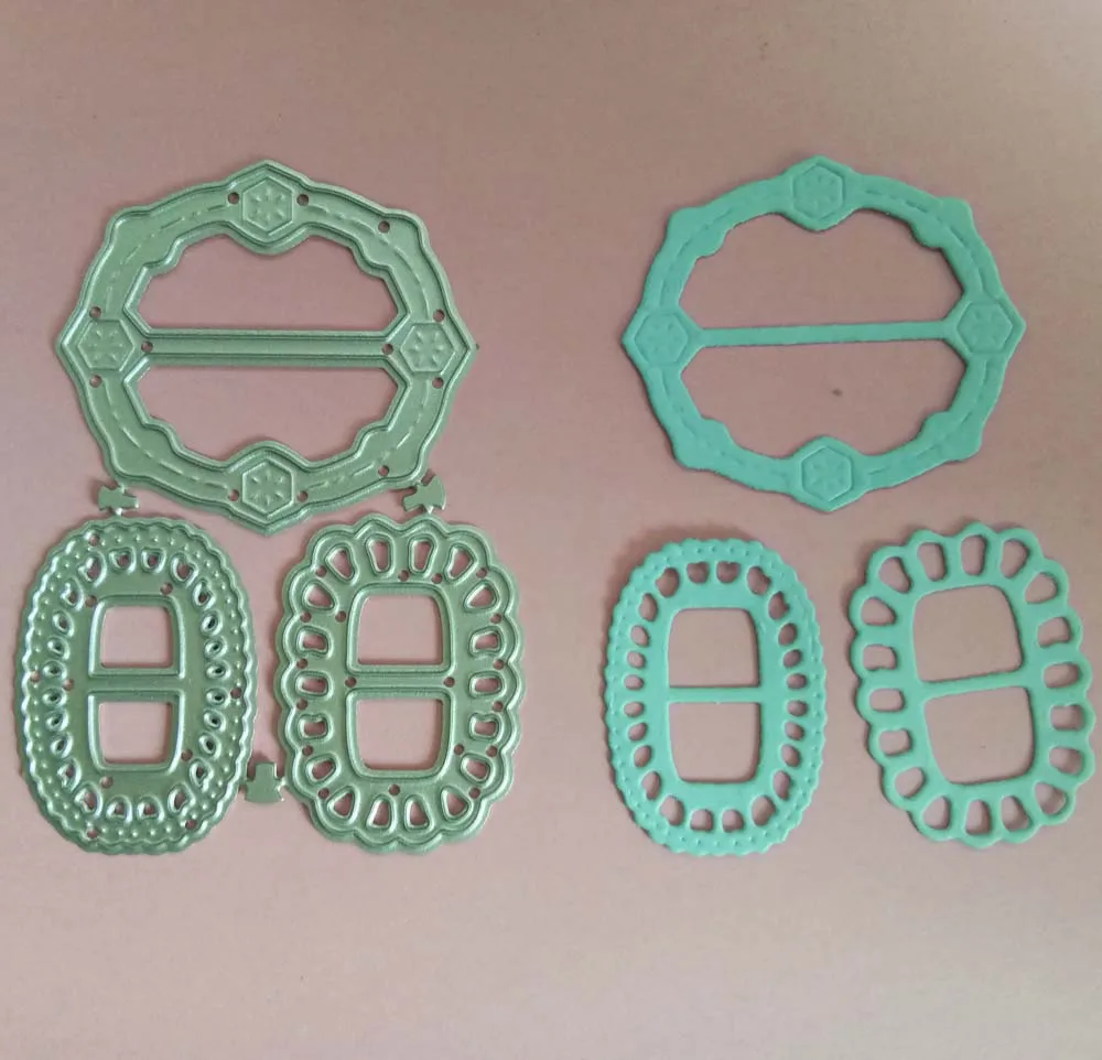 

3pcs Lace Buckle Frame Metal Steel Cutting Dies for DIY Crafts Scrapbooking Dies Decorative Papers Cards Embossing dies Stencils