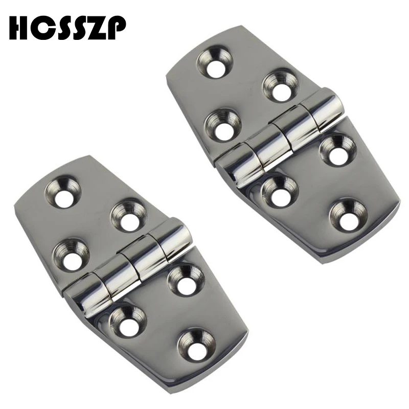 2 Pcs Boat Marine Flush Door Hinge 38 76mm 316 Stainless