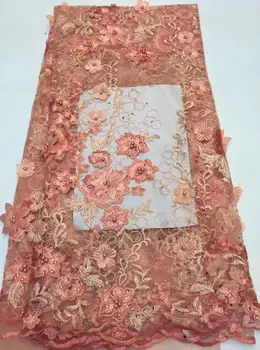 

5yds Nigeria Mesh Lace Net Lace Fabric S-33126 French Tulle Lace Fabric For Fashion Dress