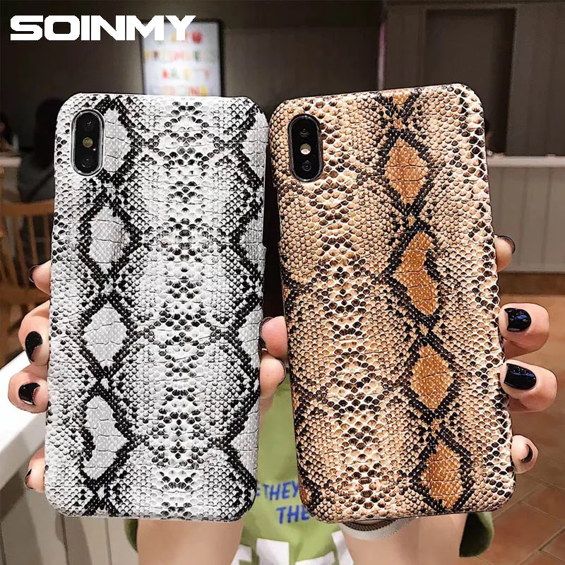

For iphone xr case Snake Skin Phone Case For iphone x max xs max xr Leather Back Cover For iphone 7 7plus 8 8plus 6 6s plus Case
