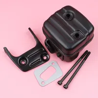 Exhaust Muffler Silencer For Husqvarna 340 345 346 346XP 350 351 353 Bracket Bolts Gasket Kit Chainsaw Spare Tool Parts 1