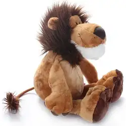1 шт. 10 "35 см популярный Лев Мягкая Плюшевая Кукла серии джунглей игрушки для животных подарки для детей