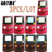 3 шт./партия для Gameboy цветной GBO игровой портативный пластиковый корпус прозрачный черно-оранжевый и розовый цвет оболочки мальчик ремонт консоли