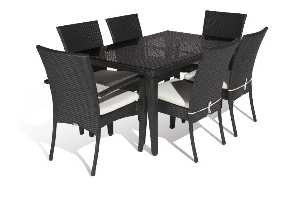 Обеденный стол из алюминия и ротанга|rattan dining table set|pe rattanrattan set |