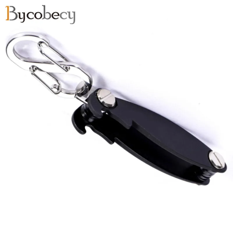 

BYCOBECY Aluminum Metallic EDC Key Wallets DIY Men Key Holder Smart Housekeeper Keys Organizer Keychain Key Ring Wallets
