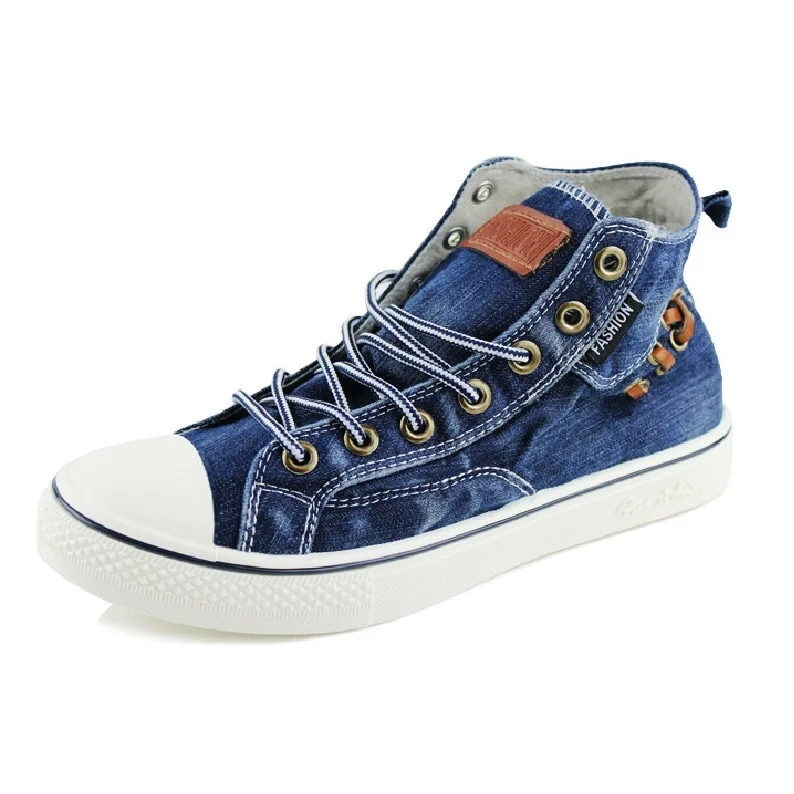 Download New Fashion men female High Top Canvas sneakers Shoes girl ...