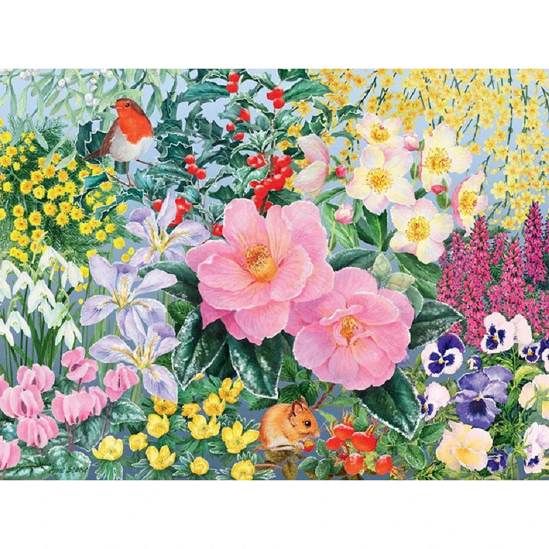 

YIKEE Diamond Painting Color Flowers Kits Handmade Needlework DIY Diamond Embroidery Mosaic Rhinestone Picture k673