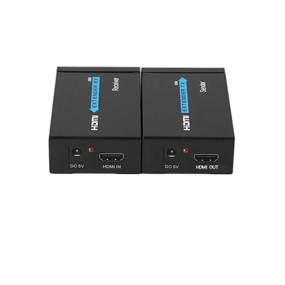 

HDMI Extender 60 M HDMI To RJ45 Single Network Cable HD 1080P Signal Amplification Extender Ethernet Port HDMI Network Extender
