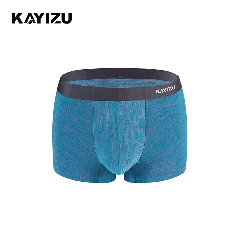 KAYIZU Brand Men's Underpants Underwear Male Boxer Shorts Seamless Nylon Sexy Gay U High Elastic