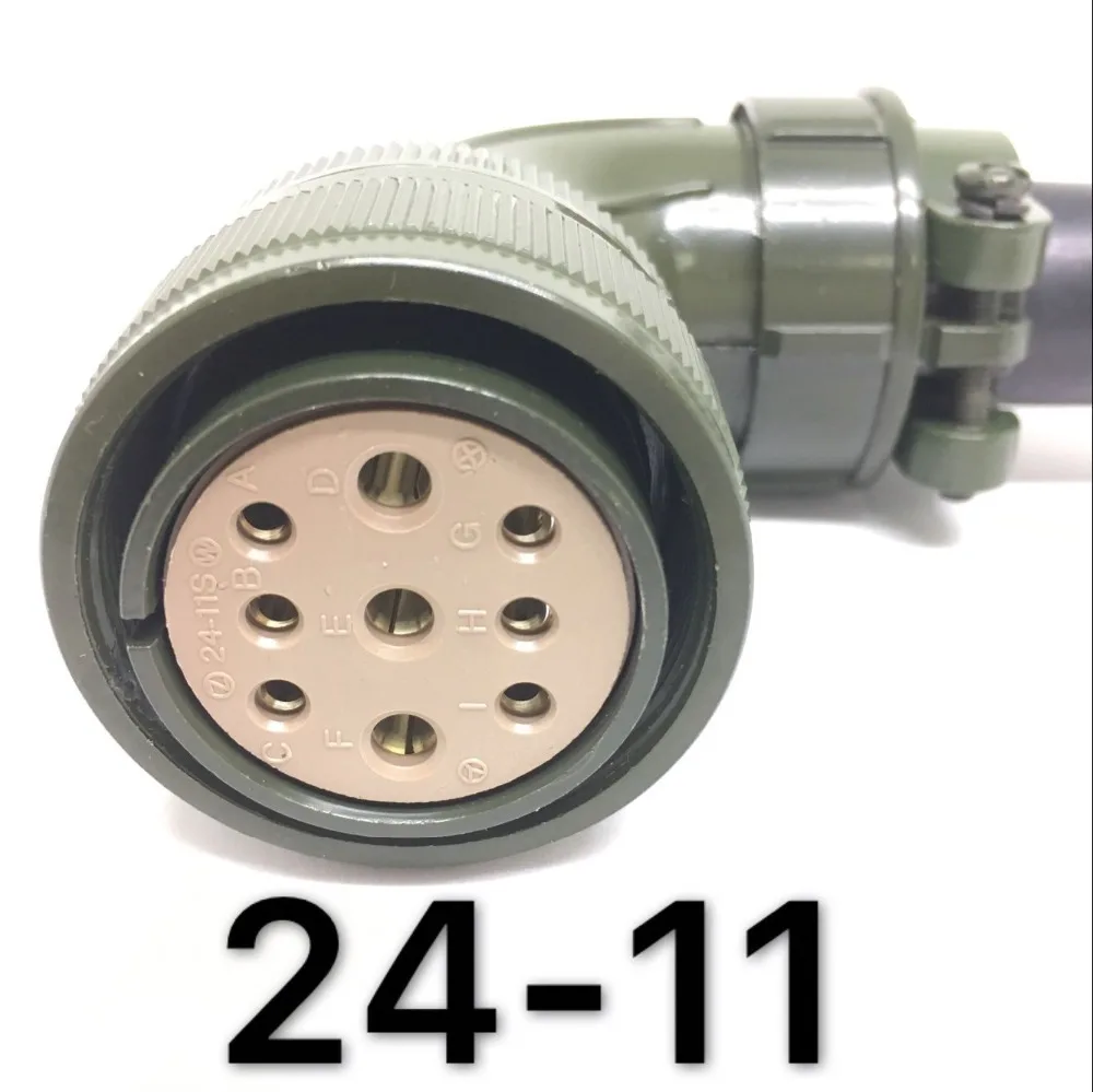 24-11s aviação plug conector pedestal servo motor plug para panasonic anchuan