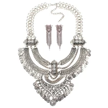 Ztech Vintage Coin Necklaces & Earrings Exaggerated Big Brand Luxury Charm Statement Necklaces & Pendants Fashion Jewelry Sets Ztech Vintage Coin Necklaces & Earrings Exaggerated Big Brand Luxury Charm Statement Necklaces & Pendants Fashion Jewelry Sets