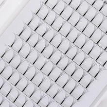 240 шт./компл. 0,07 C черный мех норки 3D/4D/5D волна предварительно сделанный объем Индивидуальные ресницы полу постоянная ресница для наращивания 12 линий 8-13 мм