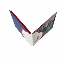 Горячая Распродажа в твердом переплете tv в карты с 7 дюймов видео брошюра Универсальный Мода Дизайн видео буклет для рекламного бизнеса