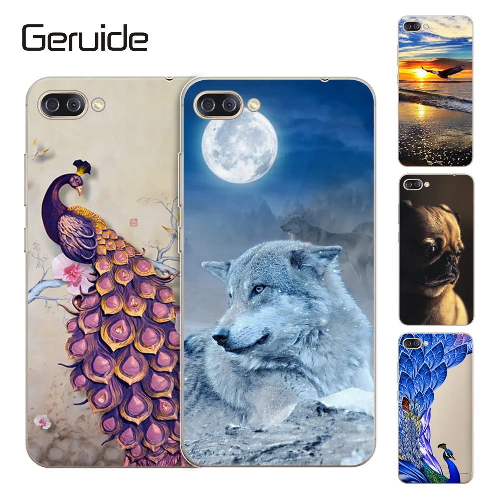 

Geruide For Asus Zenfone4 Max 5.5" Case Cover, Printed Soft Cover Case Silicon For Asus Zenfone 4 Max ZC554KL