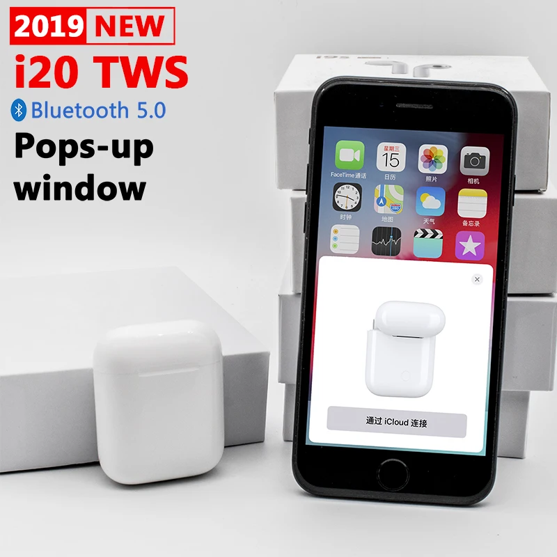 AirPods Bluetooth 5.0 наушники i20 TWS - фото