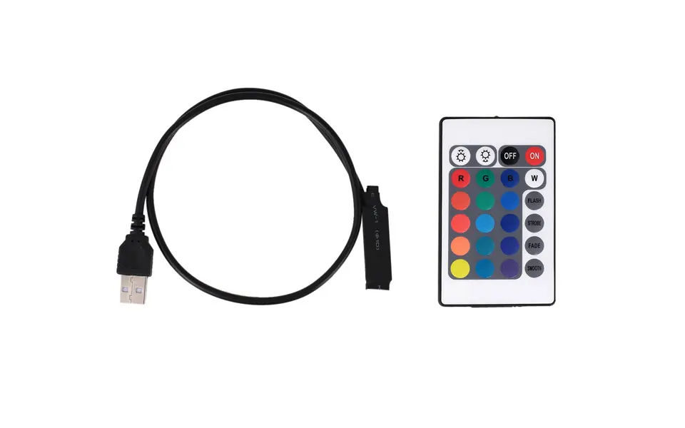 1 м 2 м 3 м 4 м 5 м IP20 5050 SMD DC 5 В USB Зарядное устройство Питание LED полосы света RGB дистанционный пульт USB Кабель-адаптер светодиодные лампы Декор