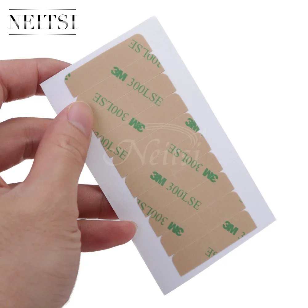Neitsi 4cm*0.9cm 3M Double Sided Adhesive Tape For Skin Weft Tape Hair Extensions Super Adhesives Tape