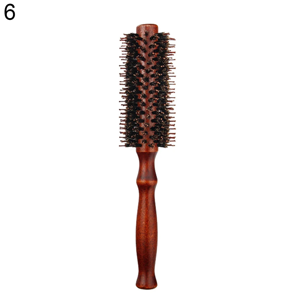Круглый прокатки антистатические для укладки вьющихся волос инструмент Для женщин дома салон щетины гребень