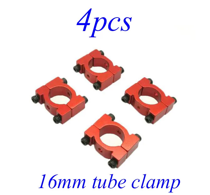Free Shipping 4PCS 16mm Tube Clamp Carbon Fiber Securing Clip Thickened For RC Quadrocopter Multicopter Drone Fog Machine | Игрушки и