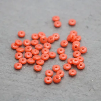 

100PCS Hot wholesale Snap Wholesale orange Beeswaxes separate beads Fittings for Accessory DIY 6mm components Findings Gifts