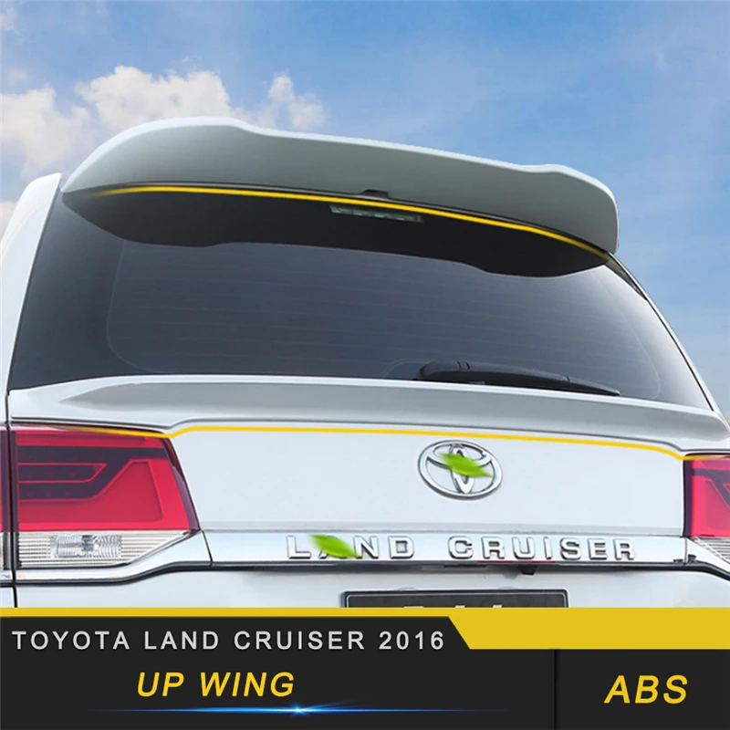 

For Toyota Land Cruiser 2016 Car Styling Rear Trunk Spoiler Lip Tail Trunk Wing Trim Exterior Accessories