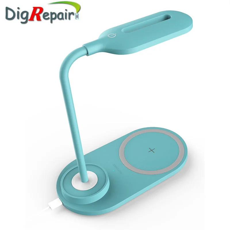 

3 In 1 Fast QI Wireless Charger Pad Night Lamp for IPhone 8 Plus Xs Max Xr X Samsung S10 9 Light Mobile Phone Charger Charging