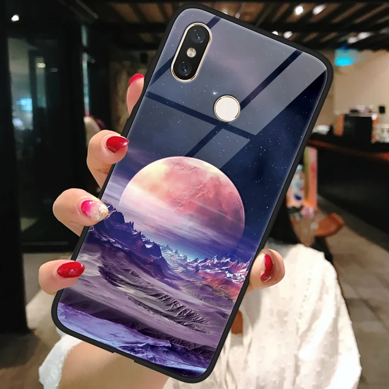 Закаленное стекло Star Space Cover для Xiao mi Red mi Note 5 6 Pro S2 5 Plus mi A2 6X 5S 6 8 SE Lite Explorer mi x 2 2s чехол с мягкими краями