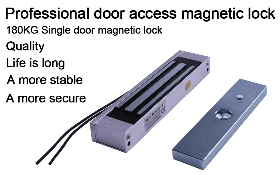 Электрический замок 12 в дверной замок система контроля доступа 180 кг (350LB) Одиночная дверь Холдинг сила электромагнитный замок магнитный