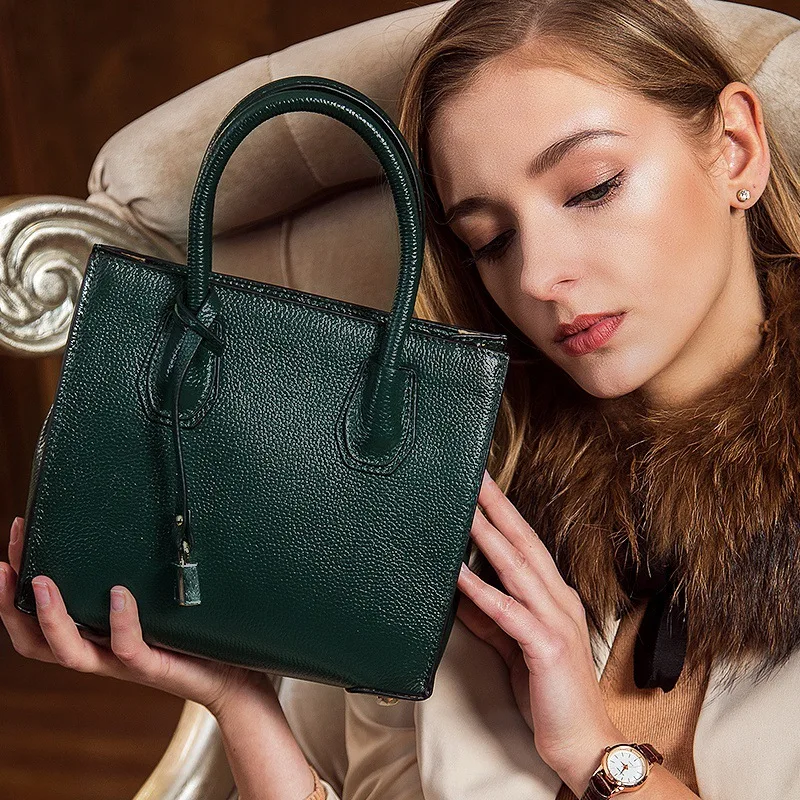 

Ladies' genuine leather handbag casual totes luxury women bags designer brand shoulder bags women messenger bags clutch female