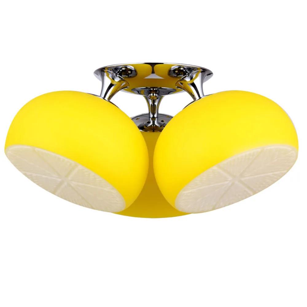 

Ceiling Lamp Yellow Led Modern Simple Led Ceiling Lights for Living Room E27 Flush Mount Ceiling Light 110-220v