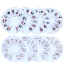 1 коробка Корона/бант Стразы для ногтей хрустальные голографические камни амулеты для дизайна ногтей Стразы#12 шт# камень алмаз украшения для ногтей