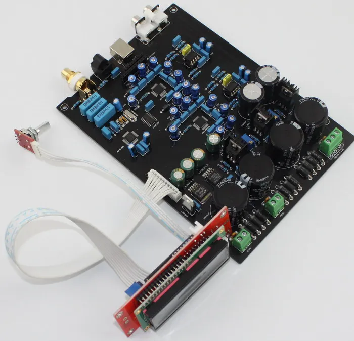 DAC AUDIO amplifier board AK4490EQ double and soft control board Support DOP DSD Optical fiber coaxial USB input