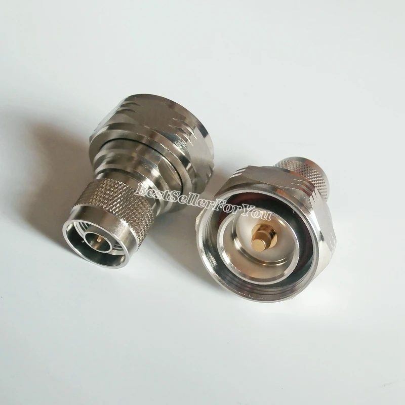 1Pcs 7/16 DIN plug male L29 to N RF connector straight Adapter Converter M/M | Обустройство дома
