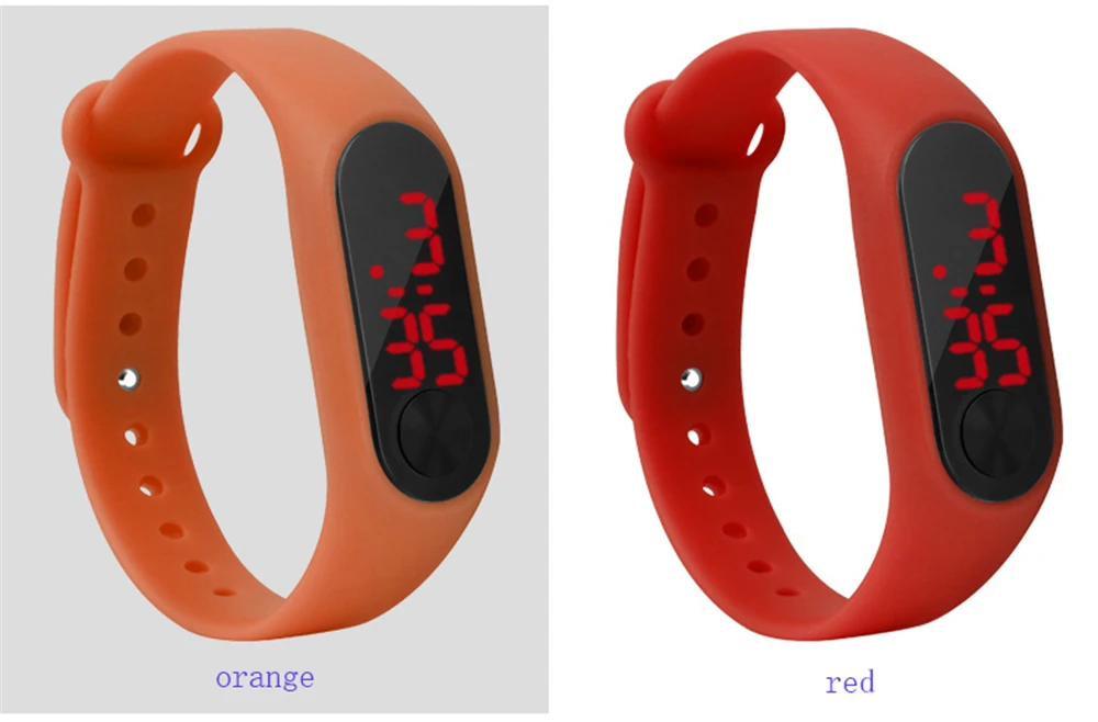 Children's Watches LED Digital Wrist Watch Kids Outdoor Sports Watch Candy Color Boys Girls Electronic Date Clock Birthday Gifts(24)