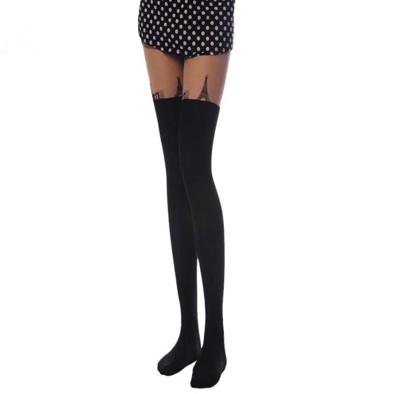 Buy Pantyhose Women's Stockings Tower Printed Tights