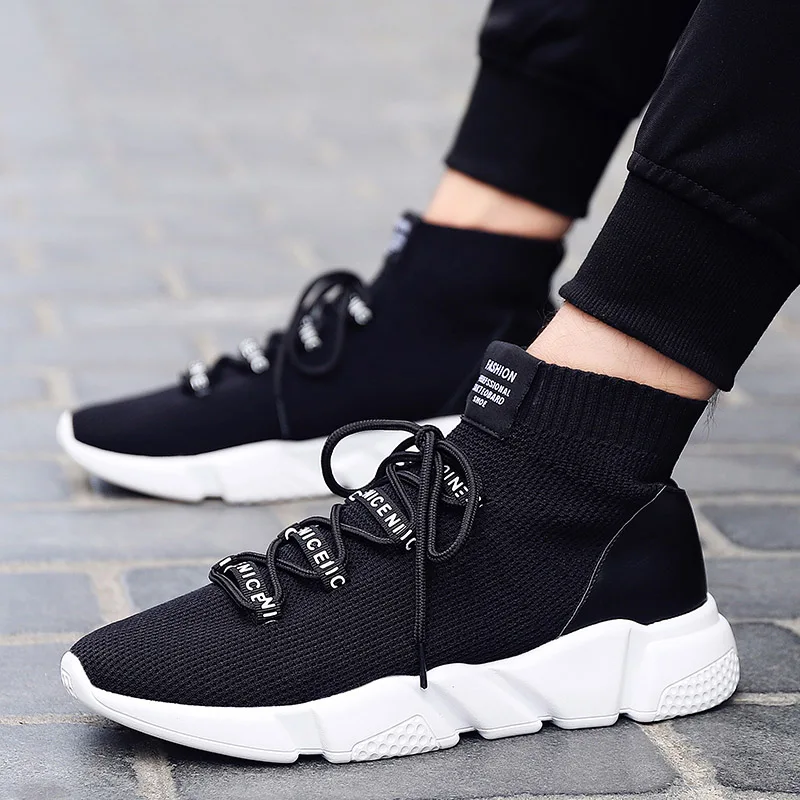 

Weweya Brand Mesh Sock Sneakers Summer Unisex Outdoor Footwear Fashion Casual Shoes for Man Lace Up Couple Shoes Tenis Masculino
