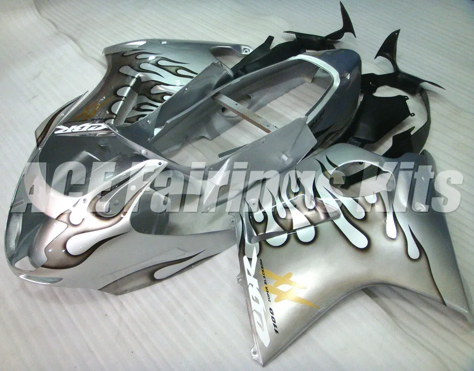 

New ABS Injection mold Fairing Fit For Honda 1996-2007 CBR1100XX 96-07 CBR 1100XX Blackbird Motorcycle Fairings set silver black