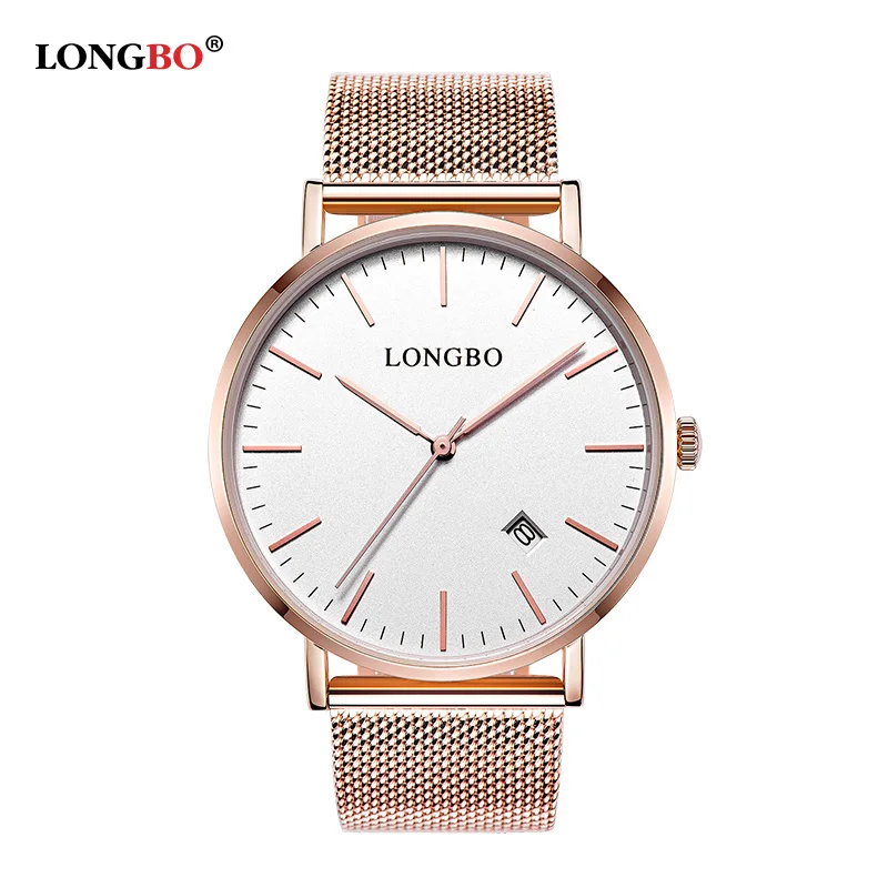 Prix pour LONGBO Hommes Top Marque De Luxe De Mode Montre Hommes Ultra Mince or Maille D'acier Montres Femmes Robe de Quartz Lovers Montre orologio uomo Prix pour LONGBO Hommes Top Marque De Luxe De Mode Montre Hommes Ultra Mince or Maille D'acier Montres Femmes Robe de Quartz Lovers Montre orologio uomo